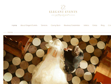 Tablet Screenshot of elegant-events.com