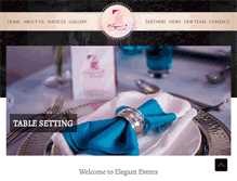 Tablet Screenshot of elegant-events.com.qa